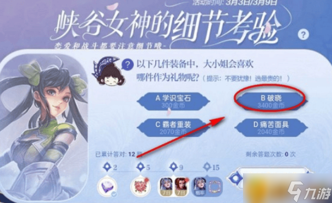 王者荣耀大小姐的理想礼物 破晓的档次与适宜性解析