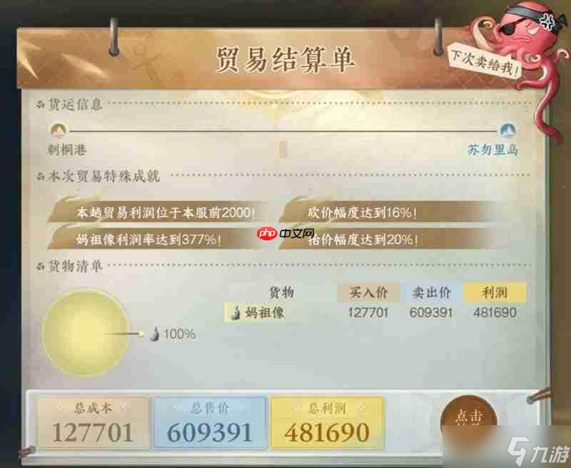 逆水寒本周航海路线推荐 航海贸易一趟50w怎么完成