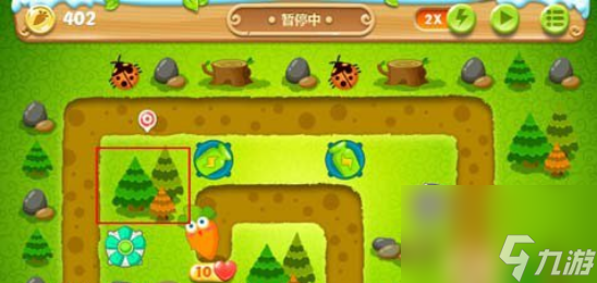 保卫萝卜2第24关攻略 220秒清理两个水坑