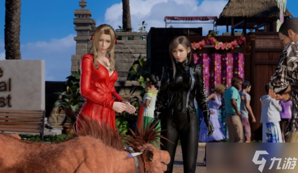 《FF7重生》爱丽丝优雅裙装MOD！4层蕾丝+动态花瓣特效