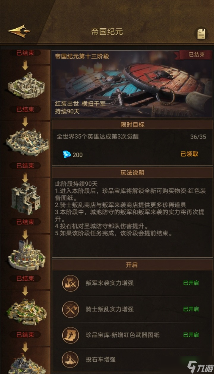 帝国战纪【攻略研究所】圣域争霸前的准备活动