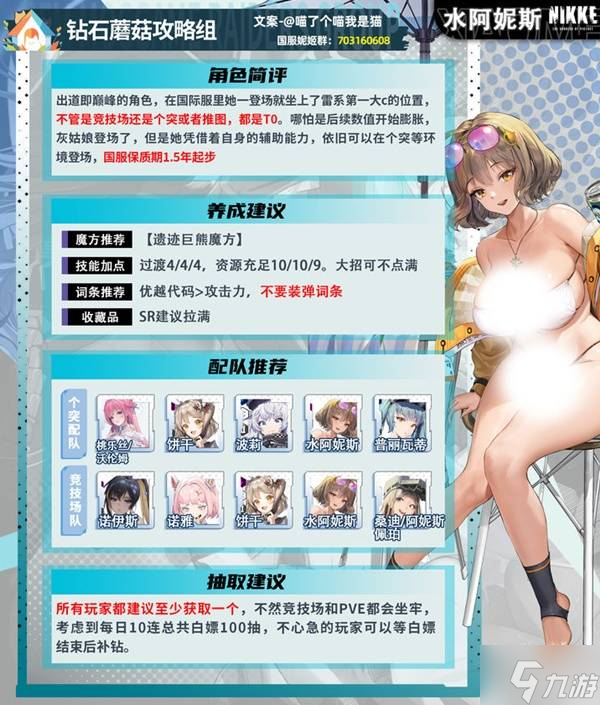 《胜利女神新的希望》水阿尼斯养成一图流 水阿尼斯竞技场配队参考