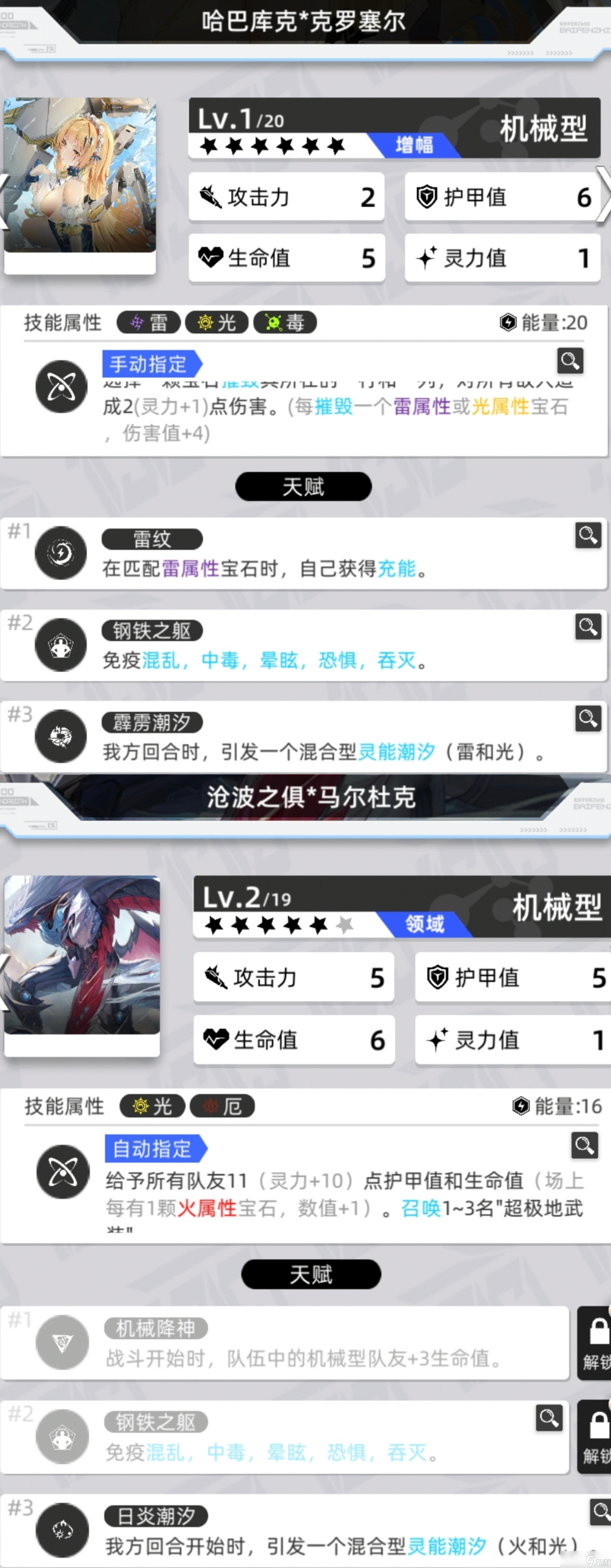 百分之一灵能潮汐角色模板分类