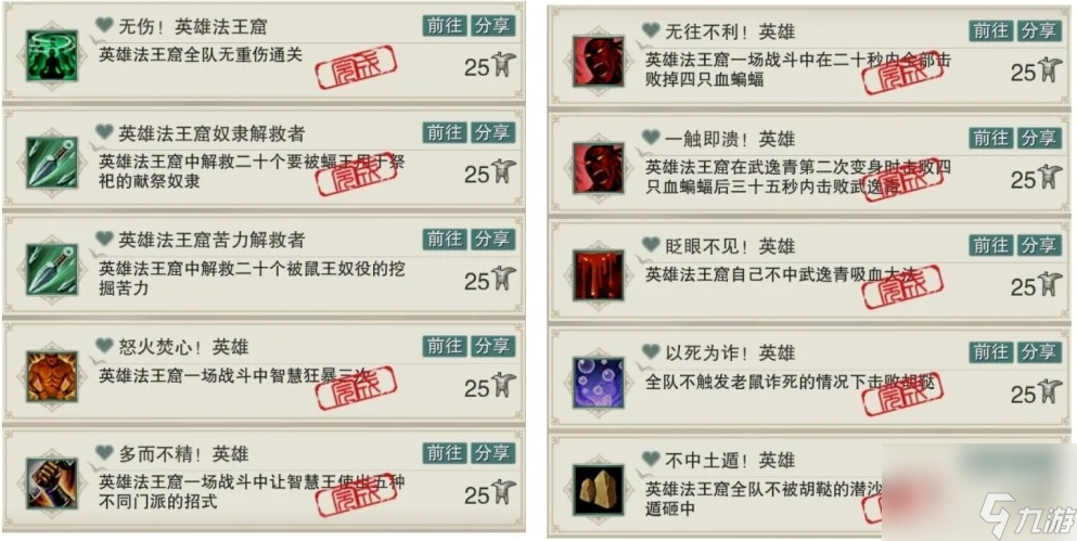 剑网三无界英雄法王窟成就怎么拿