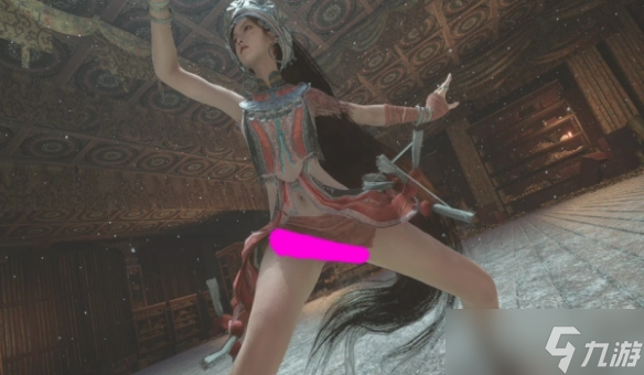 《明末》红衣少女MOD：动态刺绣流光+雨天避水特效