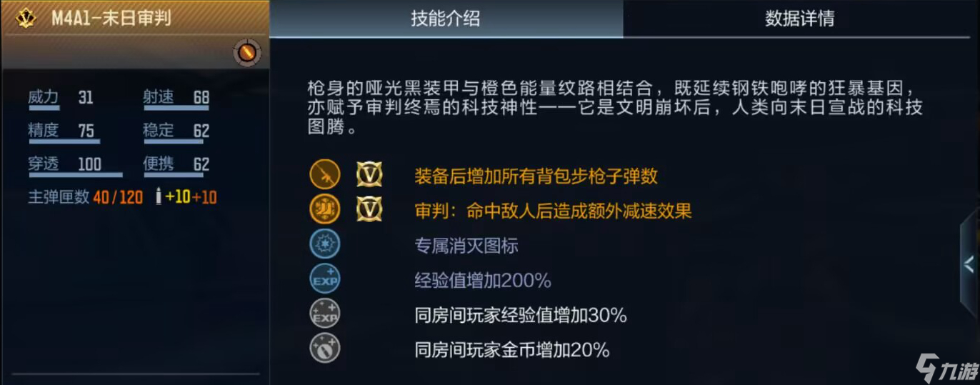 M4A1-末日审判武器评测，CF手游末日气息下隐藏的强大实力