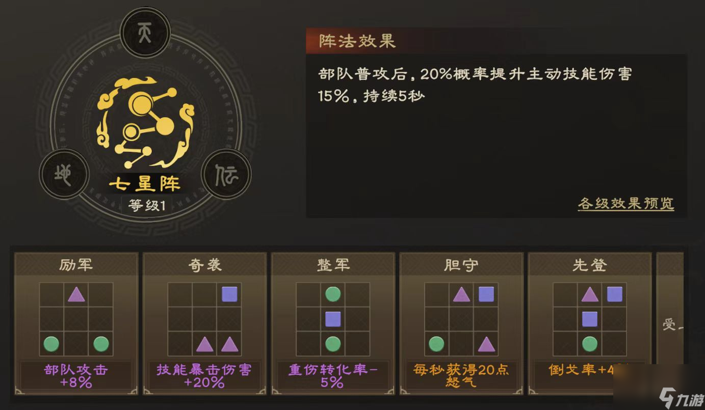 《偃武》七星阵玩法介绍
