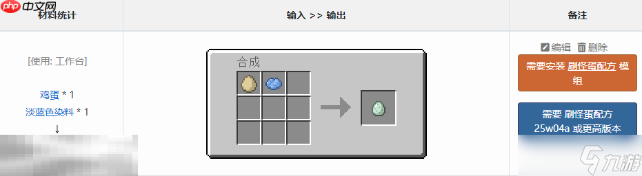 我的世界蓝色鸡蛋怎么获得 mc蓝色鸡蛋功能信息介绍