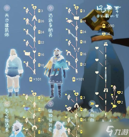 探寻《光·遇》游戏的旅行先祖之路（以白鹤亮翅）