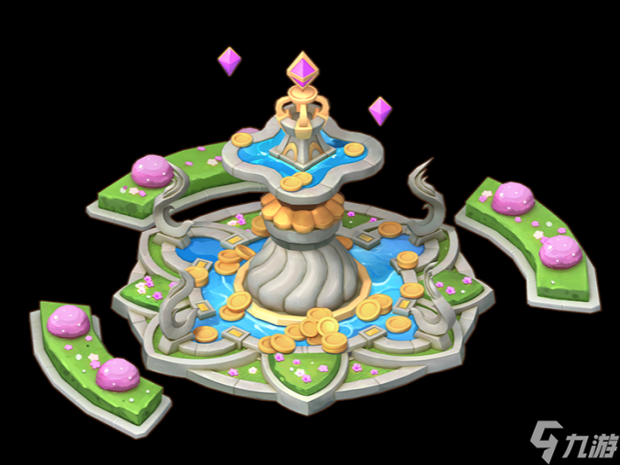 精灵天空岛《建筑百科》第4期｜丰饶喷泉与绿意森林小屋