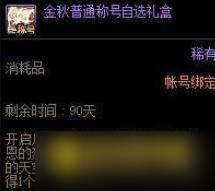 DNF金秋称号属性区别解析 - 金秋特别称号与普通称号对比