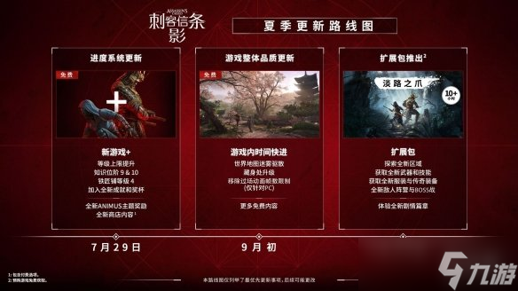说好的9月初呢 《刺客信条 影》重要优化更新延期