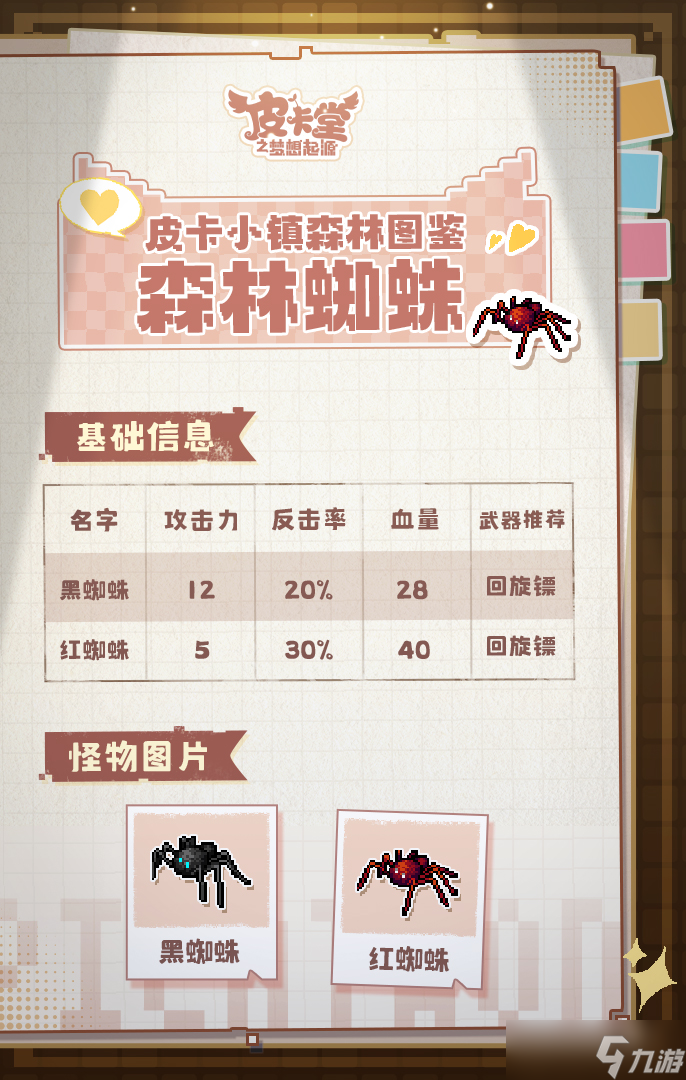 皮卡堂之梦想起源皮卡喵的小镇图鉴：森林里的怪兽你的都了解吗？