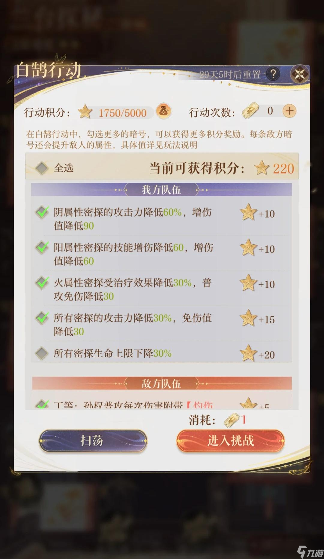 如鸢白鹄行动 220 星通关攻略：从机制解析到最优阵容搭配