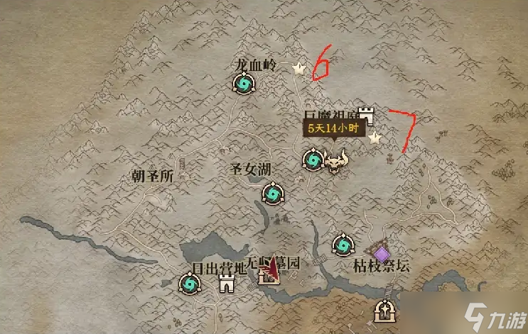 龙息神寂纳瑟瑞亚石像鬼分布位置及对应答案