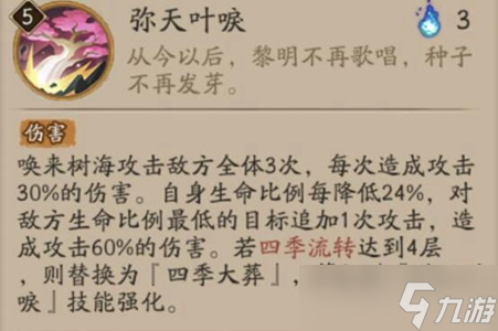 阴阳师新式神季技能介绍