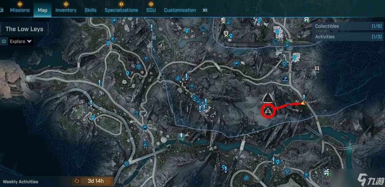 无主之地4终点山脉秘藏碎片分布位置