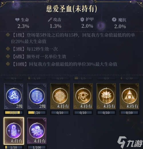 不朽箴言命轮系统图腾解析