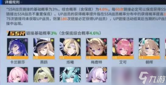 锚点降临抽卡概率
