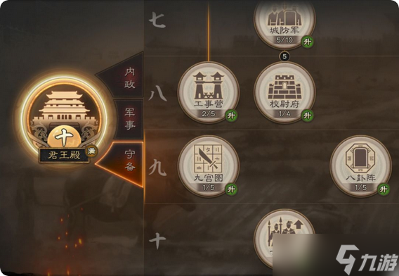 三国志战略版侠客军升什么建筑