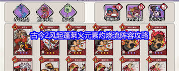 古今2风起蓬莱灼烧流如何搭配