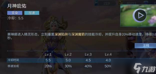 决胜巅峰赛琳娜技能