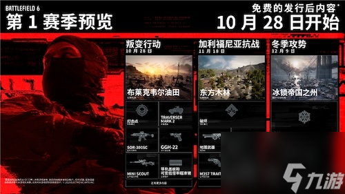 《战地风云 6》揭露第 1 赛季蓝图 —— 10 月 28 日正式开启