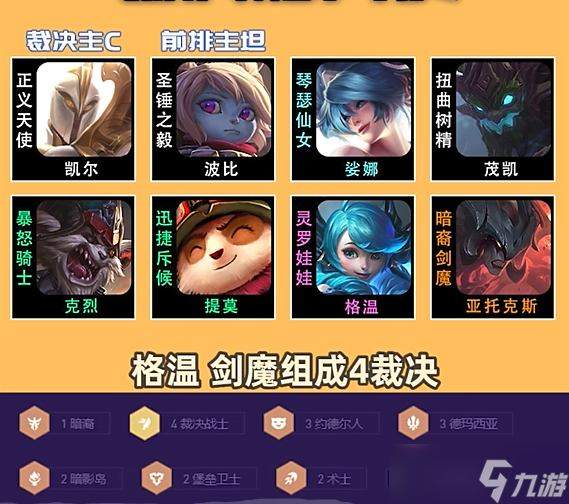 金铲铲之战裁决天使怎么玩