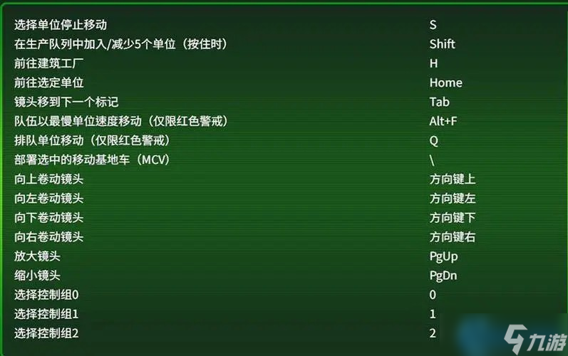 制霸战场 RTS高效指挥核心功能键完全手册