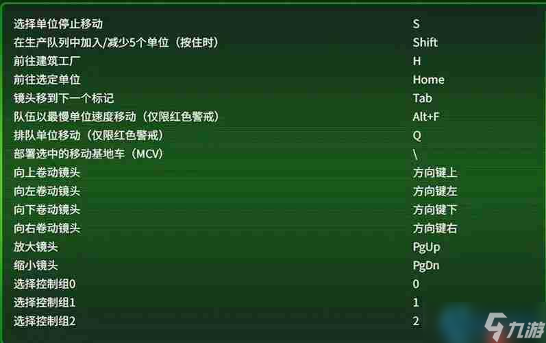 制霸戰(zhàn)場 RTS高效指揮核心功能鍵完全手冊