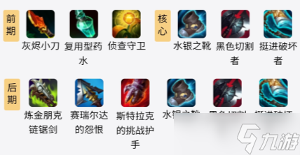 s11男枪出装顺序推荐