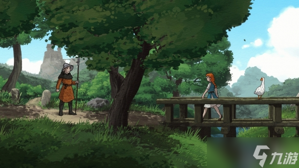 刺绣平台冒险游戏《Scarlet Deer Inn》邀你于 Steam 新品节期间体验免费试玩!携手全新发行商 Aurakenn Games,共织奇幻旅程