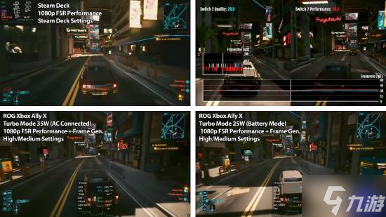 Xbox掌机跑《赛博朋克2077》帧数碾压！但画质不敌NS2