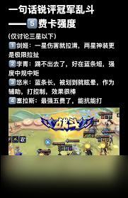 金鏟鏟冠軍亂斗中哪個六費英雄最強