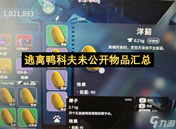 逃离鸭科夫未公开物品汇总