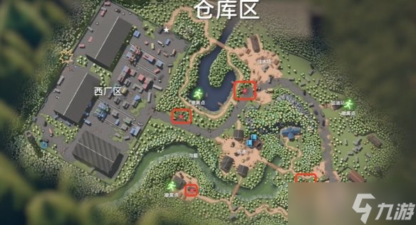 《逃離鴨科夫》倉庫區(qū)地圖詳情