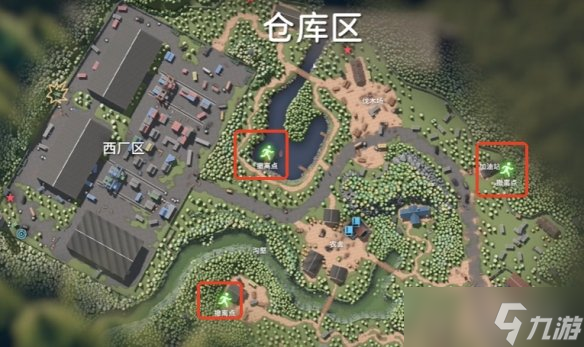 《逃離鴨科夫》倉庫區(qū)地圖詳情