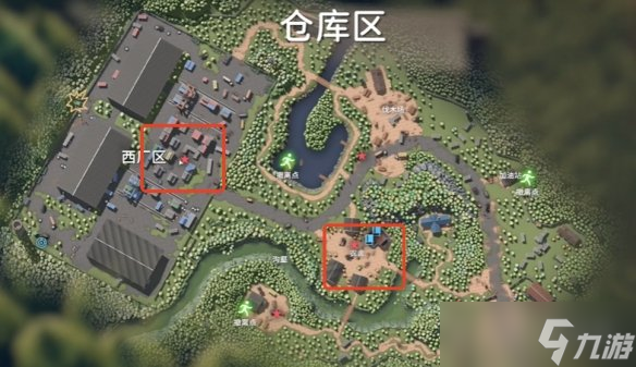 《逃離鴨科夫》倉庫區(qū)地圖詳情