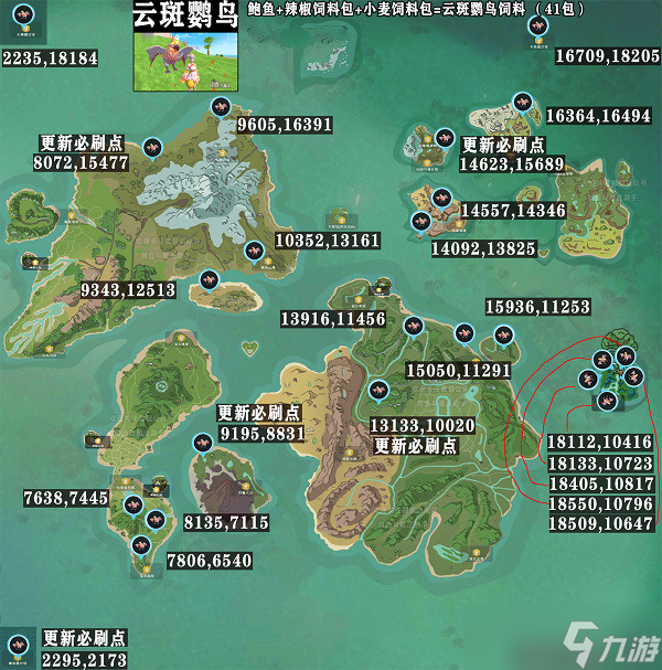 创造与魔法云斑鹦鸟(准确)刷新时间 创造与魔法云斑鹦鸟(2025)必刷位置分享