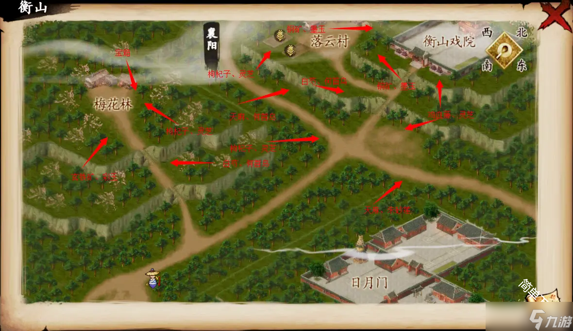 武林俠影各材料獲取位置地圖詳情一覽