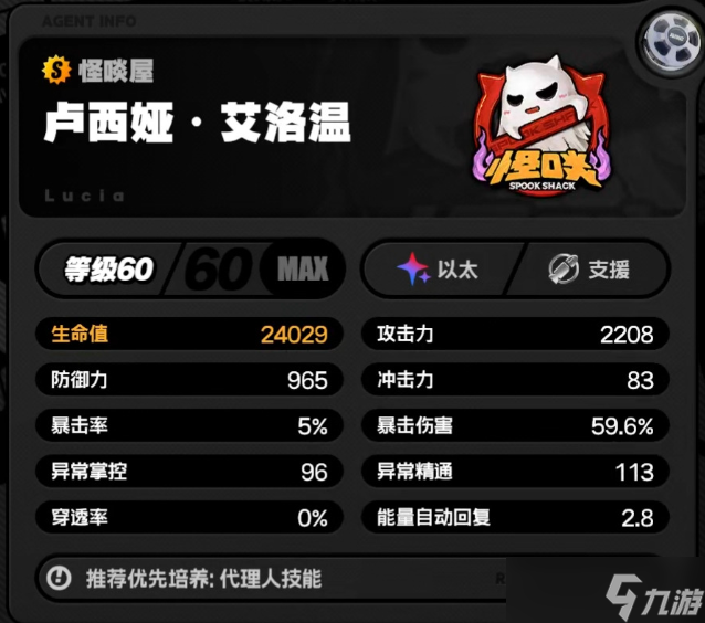 绝区零卢西娅毕业面板怎么样-卢西娅毕业面板属性一览