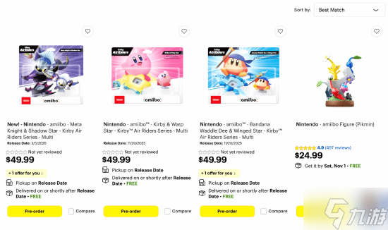 《星之卡比：天空騎士》新Amiibo定價遭噴：加起來比Switch Lite還貴！