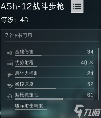 三角洲行動Ash-12短槍管高能配裝