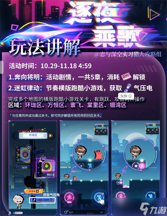恋与深空舞台卡逐夜乘歌活动全面指南