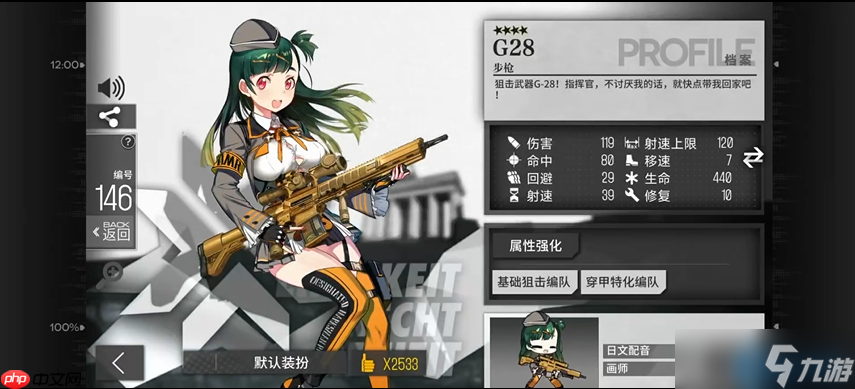 少女前線(xiàn)G28人形培養(yǎng)指南 四星戰(zhàn)神實(shí)戰(zhàn)解析