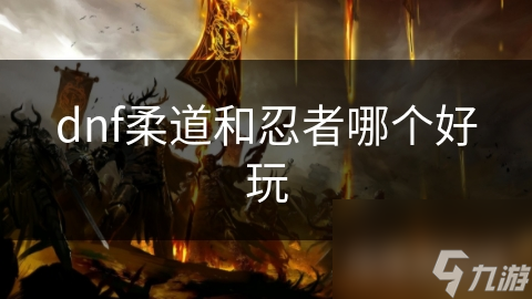 dnf柔道和忍者哪個(gè)好玩