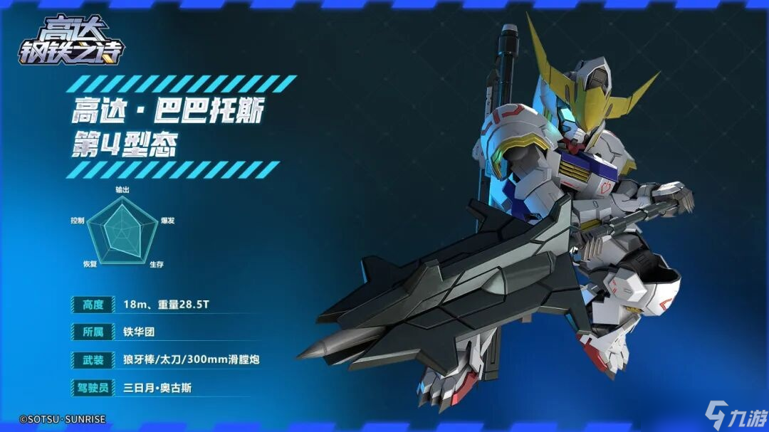 高達鋼鐵之詩新月之下盛放的鋼鐵之花——高達·巴巴托斯 第4型態(tài)