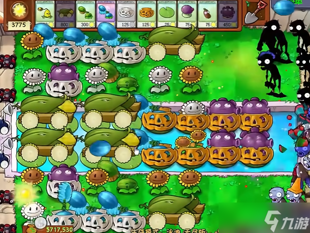 植物大战僵尸泳池无尽怎么搭梯子