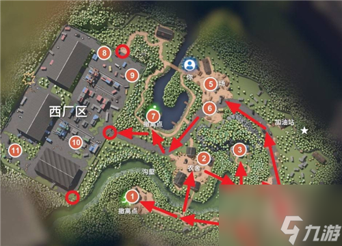 逃離鴨科夫倉庫區(qū)清圖路線