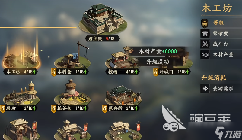 三国群英传策定九州主城建筑升级攻略 三国群英传策定九州主城建筑升级技巧